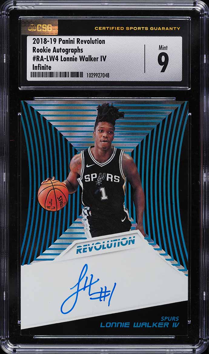 2018 Panini Revolution Infinite Lonnie Walker IV ROOKIE AUTO /25 #RA-LW4 CSG 9