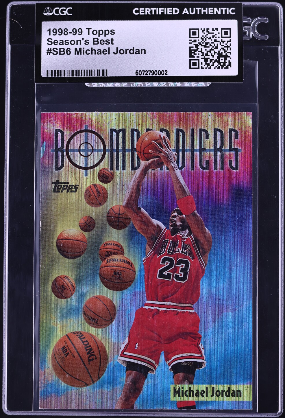 1998 Topps Season's Best Michael Jordan #SB6 CGC AUTH