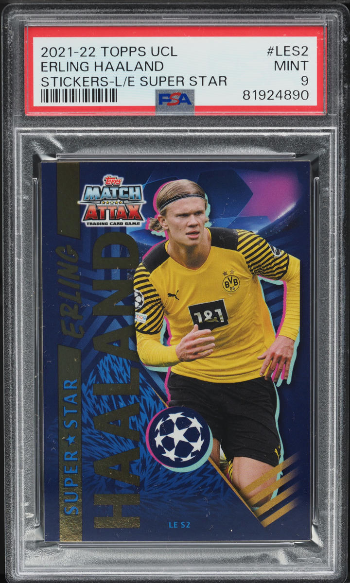 2021 Topps Now Bundesliga Red Erling Haaland /99 #210 PSA 9 MINT