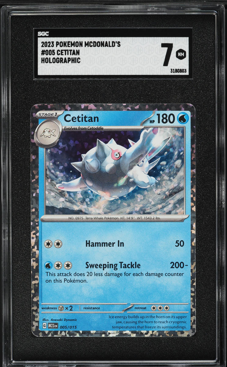 2023 Pokemon Scarlet & Violet McDonald's Holo Cetitan #5 SGC 7 NRMT