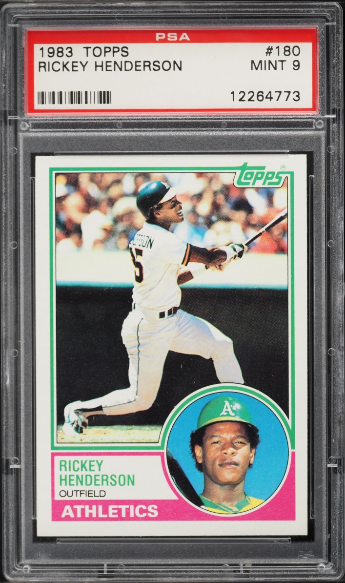 1983 Topps Rickey Henderson #180 PSA 9 MINT