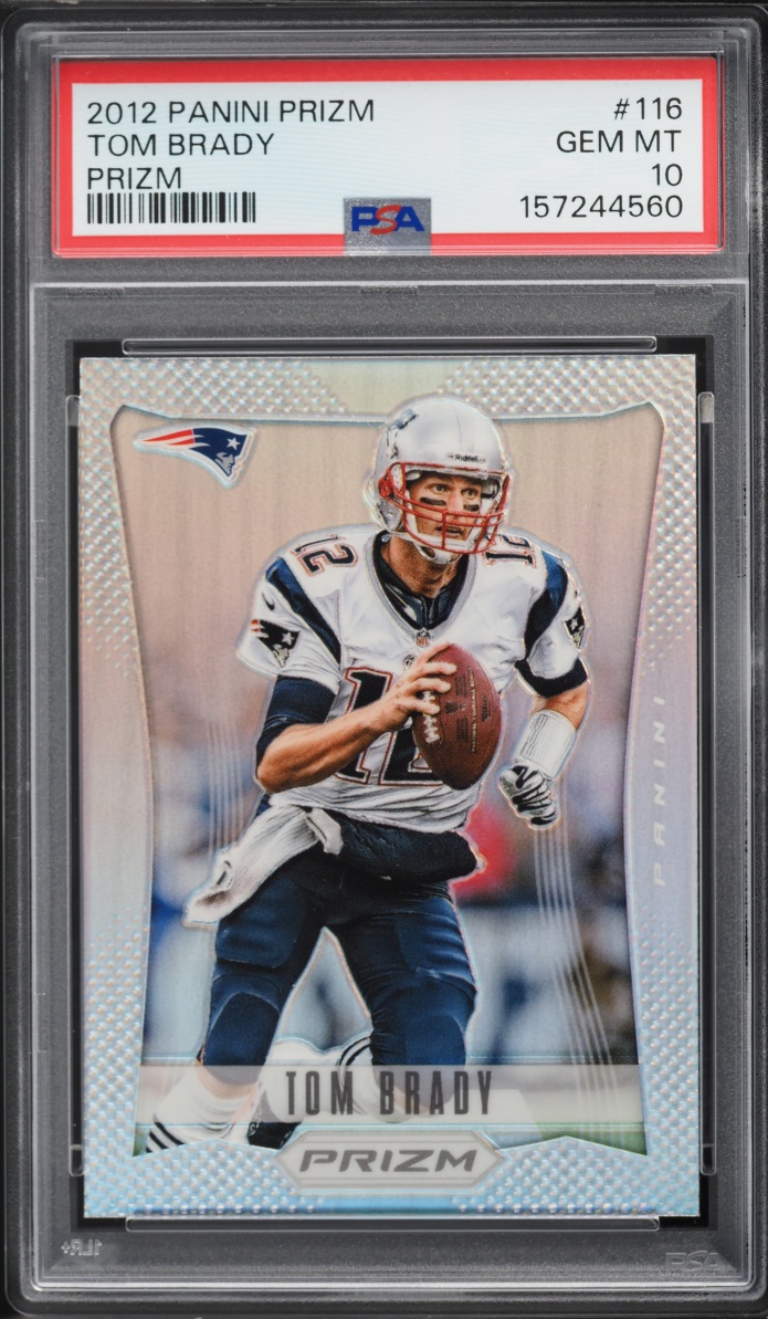 2012 Panini Prizm Silver Tom Brady #116 PSA 10 GEM MINT