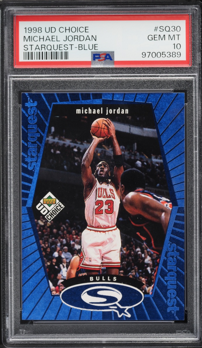 1998 Upper Deck Choice Starquest Blue Michael Jordan #SQ30 PSA 10 GEM MINT
