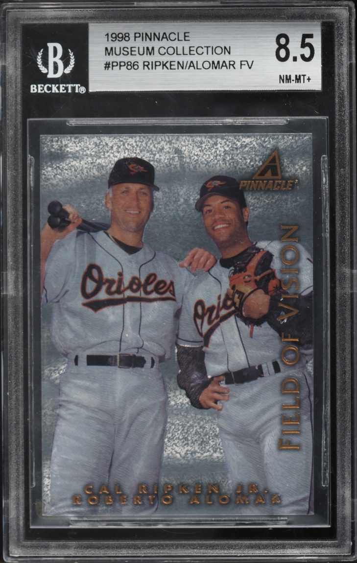 1998 Pinnacle Museum Collection Cal Ripken Jr. & Roberto Alomar #PP86 BGS 8.5 NM-MT+