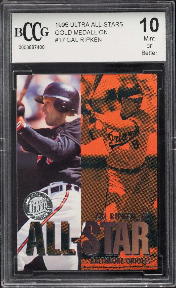 1995 Ultra All-Stars Gold Medallion Cal Ripken #17 BCCG 10