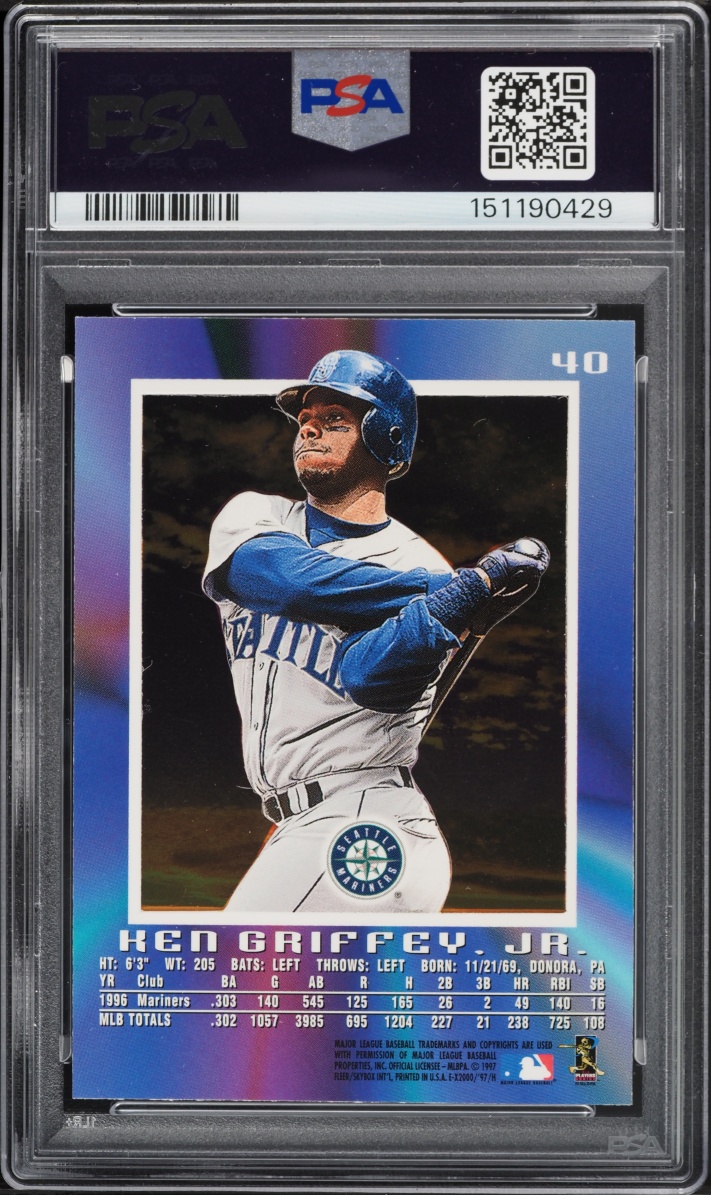 1997 Skybox E-X2000 Ken Griffey Jr. #40 PSA 9 MINT