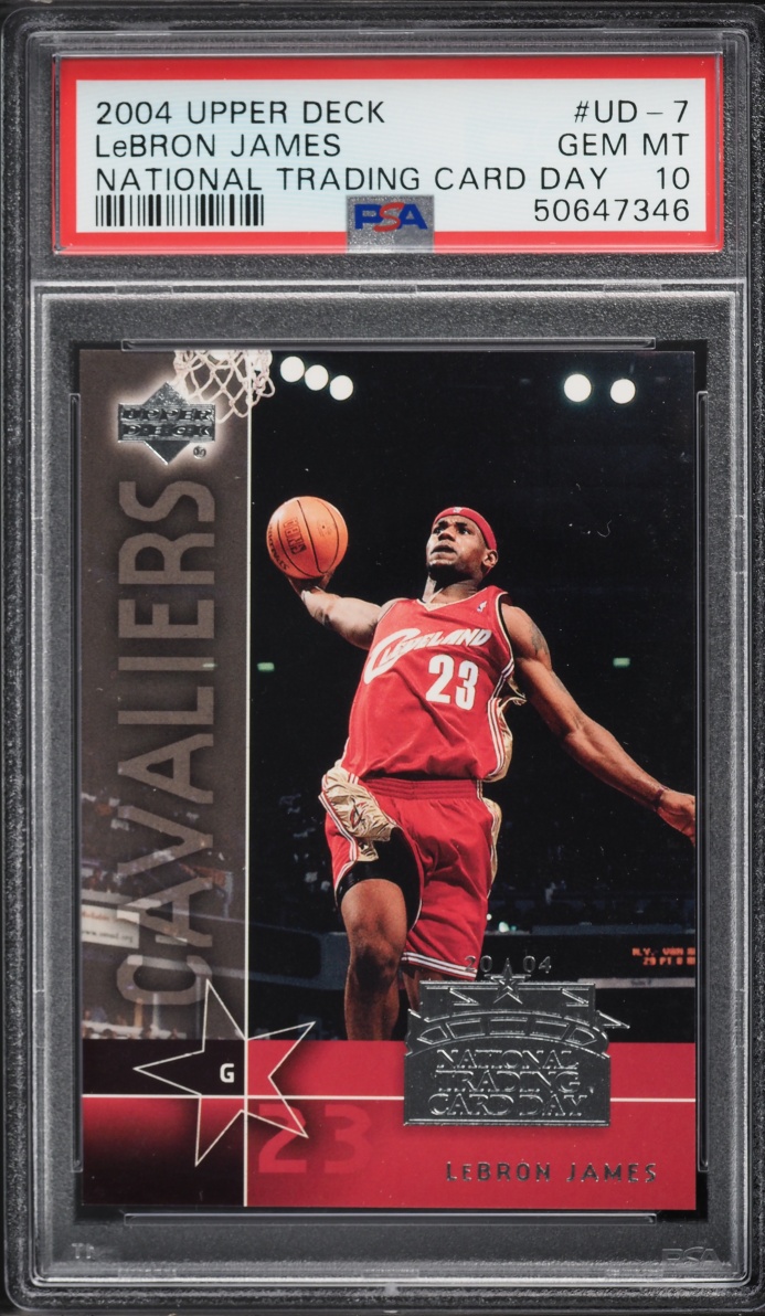 2004 Upper Deck National Trading Card Day LeBron James #UD-7 PSA 10 GEM MINT