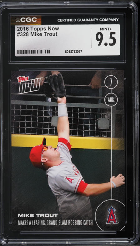 2016 Topps Heritage '67 Discs Mike Trout #MT PSA 9 MINT on