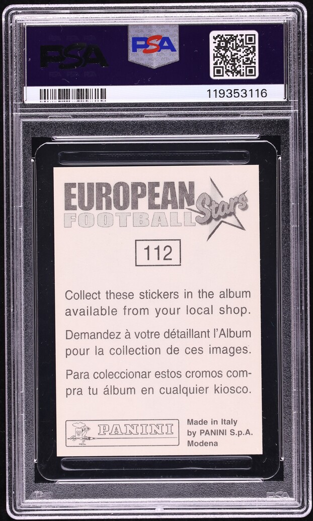 1997 Panini European Football Stars Ronaldo #112 PSA 9 MINT