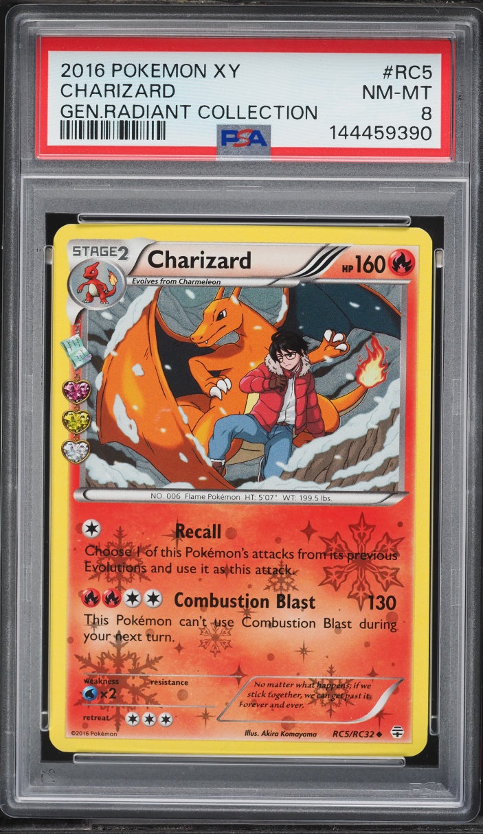 2016 Pokemon XY Generations Radiant Collection Charizard #RC5 PSA 8 NM-MT