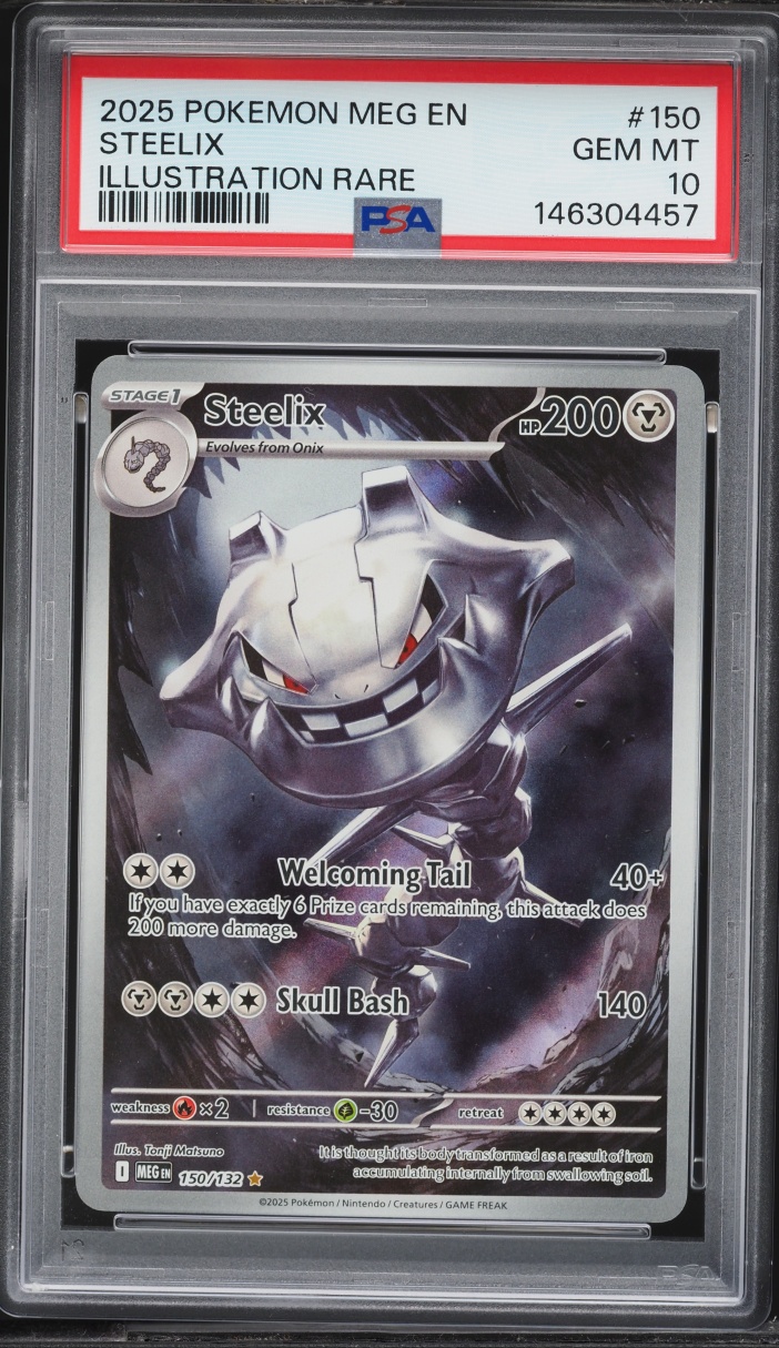 2025 Pokemon Mega Evolution IR Steelix #150 PSA 10 GEM MINT