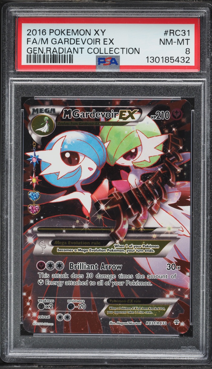2016 Pokemon XY Generations Radiant Collection Full Art M Gardevoir EX #RC31 PSA 8 NM-MT