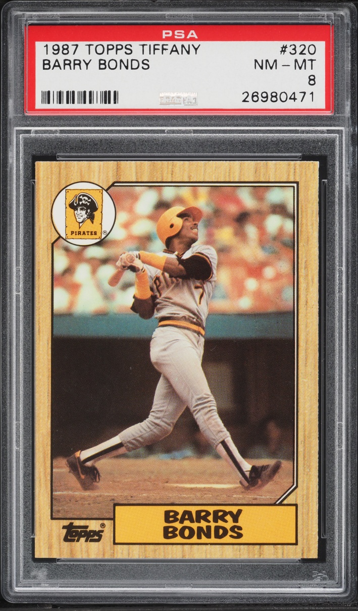 1987 Topps Tiffany Barry Bonds ROOKIE #320 PSA 8 NM-MT