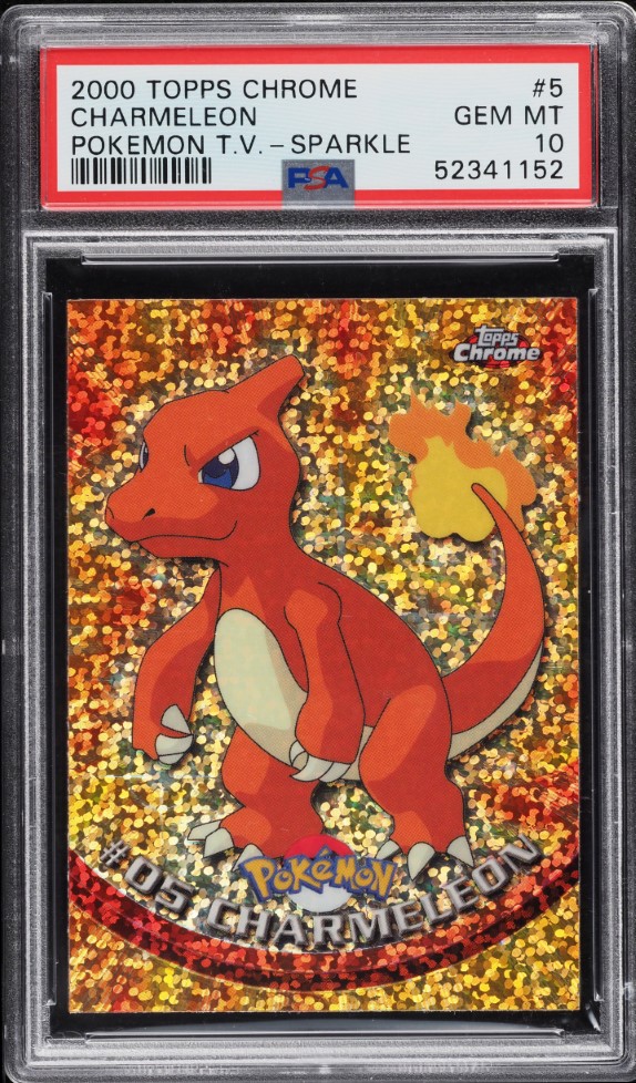 2000 Topps Chrome Pokemon Series 1 Sparkle Charmeleon #5 PSA 10 GEM MINT