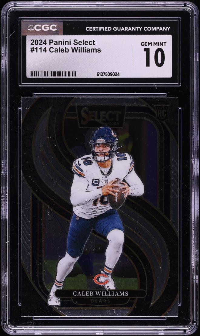 2024 Select Premier Level Caleb Williams ROOKIE #114 CGC 10 GEM MINT