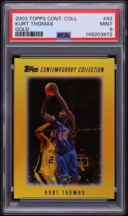 2003 Topps Contemporary Collection Gold Kurt Thomas 1/25 #82 PSA 9 MINT