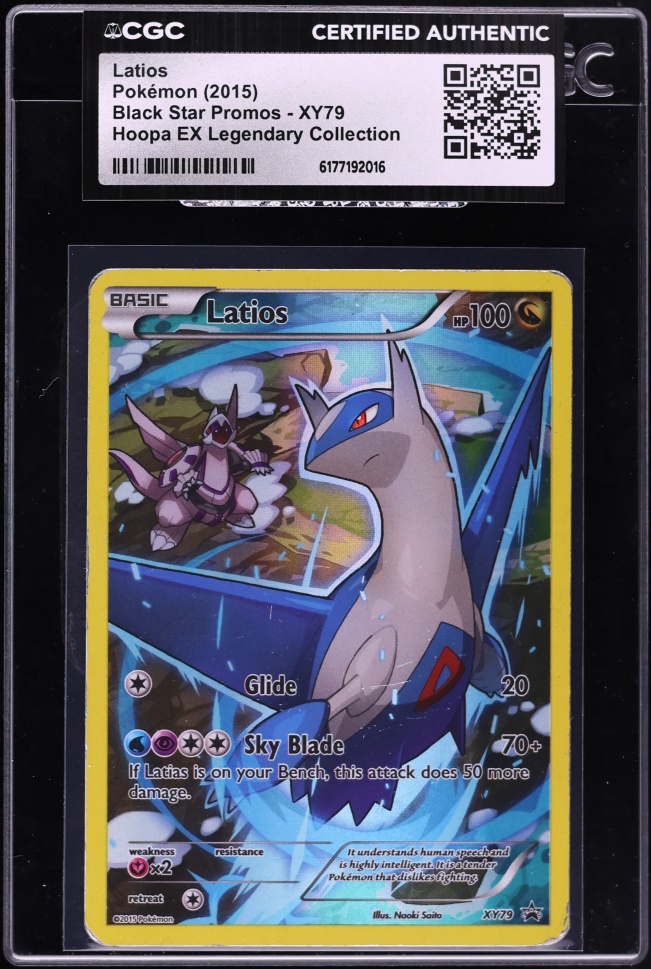 2015 Pokemon XY Black Star Promo Holo Latios #XY79 CGC AUTH