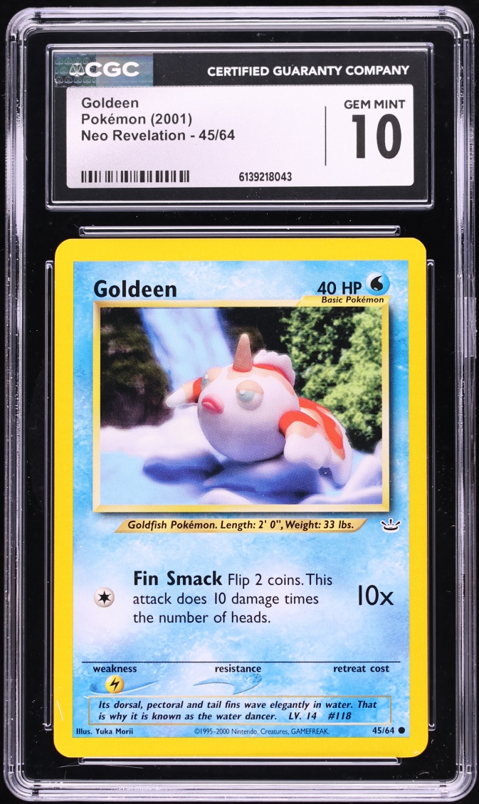 2001 Pokemon Neo Revelation Goldeen #45 CGC 10 GEM MINT