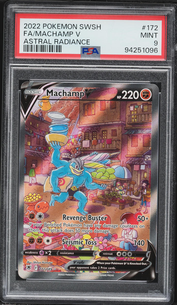 2022 Pokemon Sword & Shield Astral Radiance Alt Art Machamp V #172 PSA 9 MINT