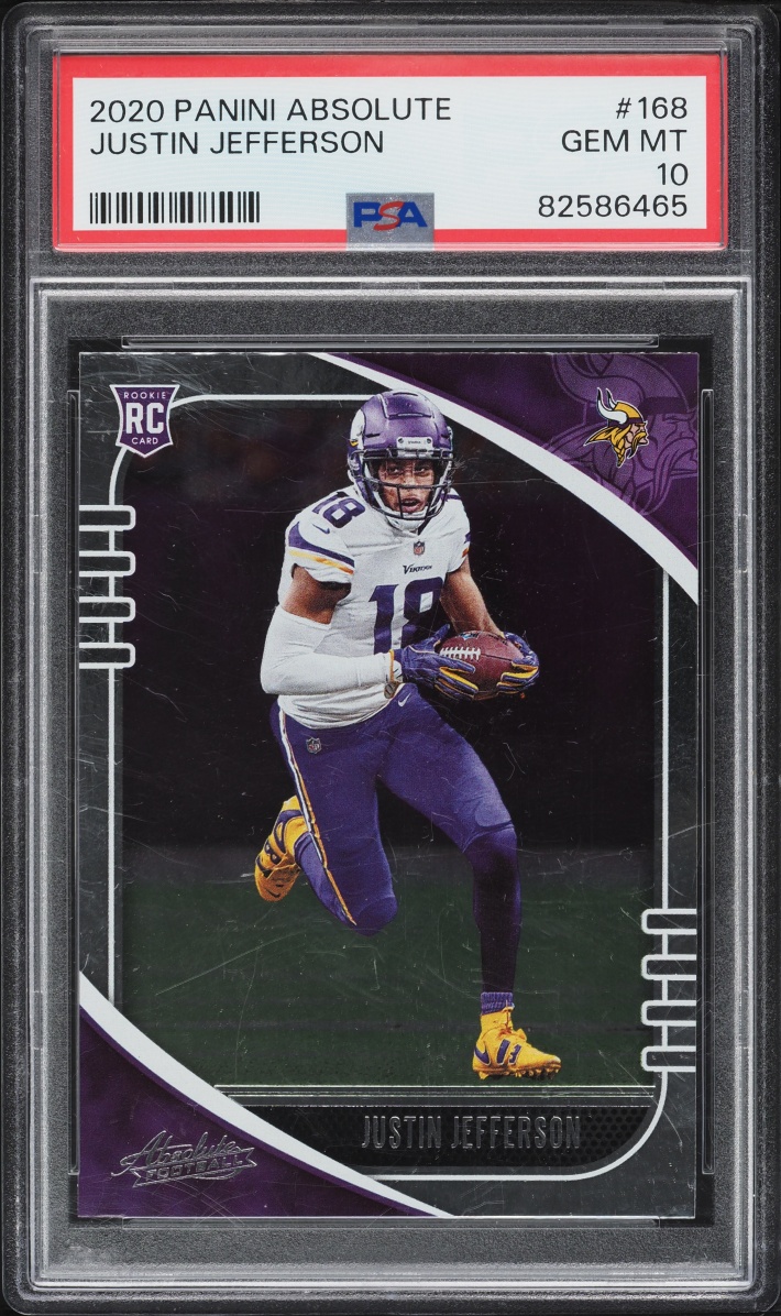 2020 Absolute Football Justin Jefferson ROOKIE #168 PSA 10 GEM MINT