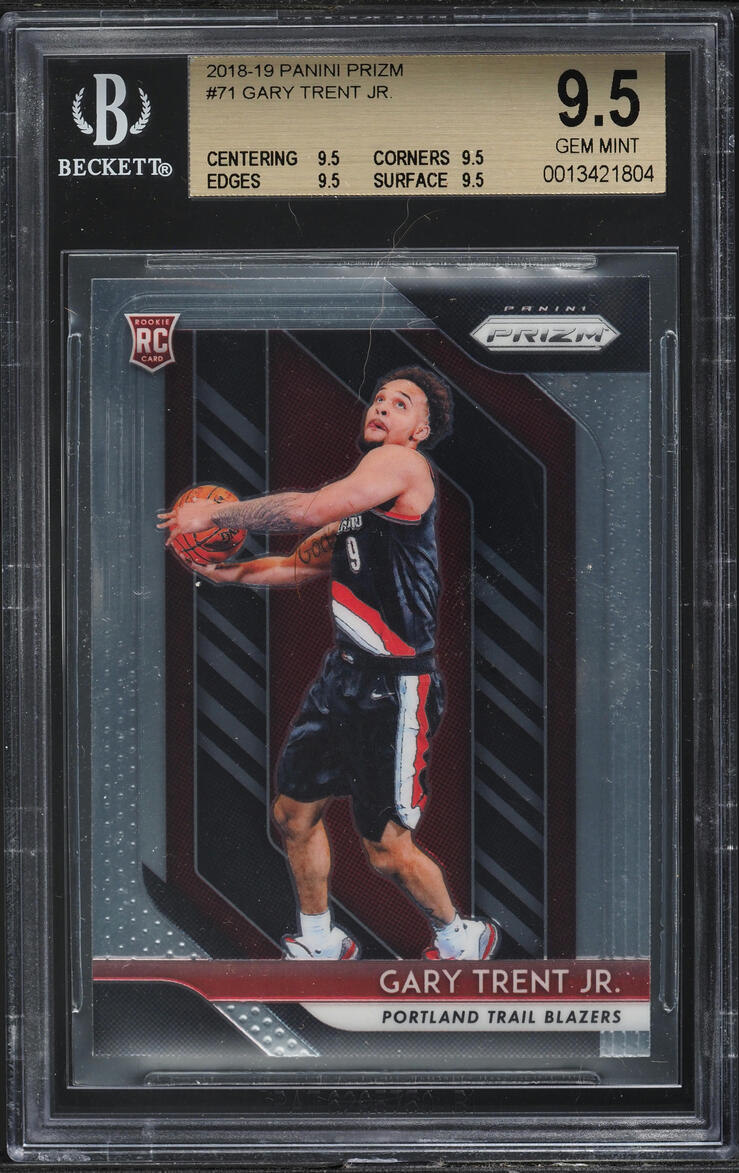 2018 Panini Prizm Gary Trent Jr. ROOKIE #71 BGS 9.5 GEM MINT