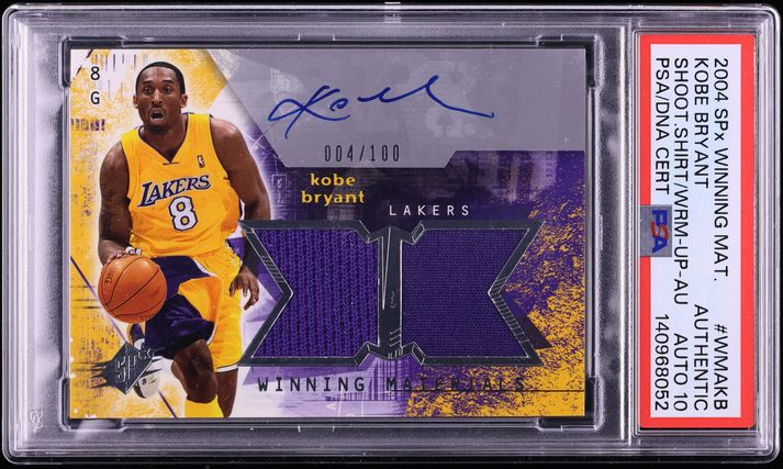 2004 Exquisite Collection Dual Jersey Kobe Bryant Magic Johnson