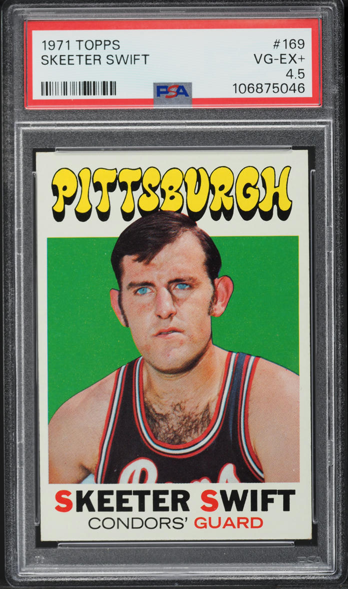 1971 Topps Basketball Skeeter Swift #169 PSA 4.5 VGEX+