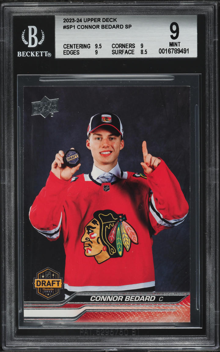 2023 Upper Deck Connor Bedard SP ROOKIE #SP-1 BGS 9 MINT