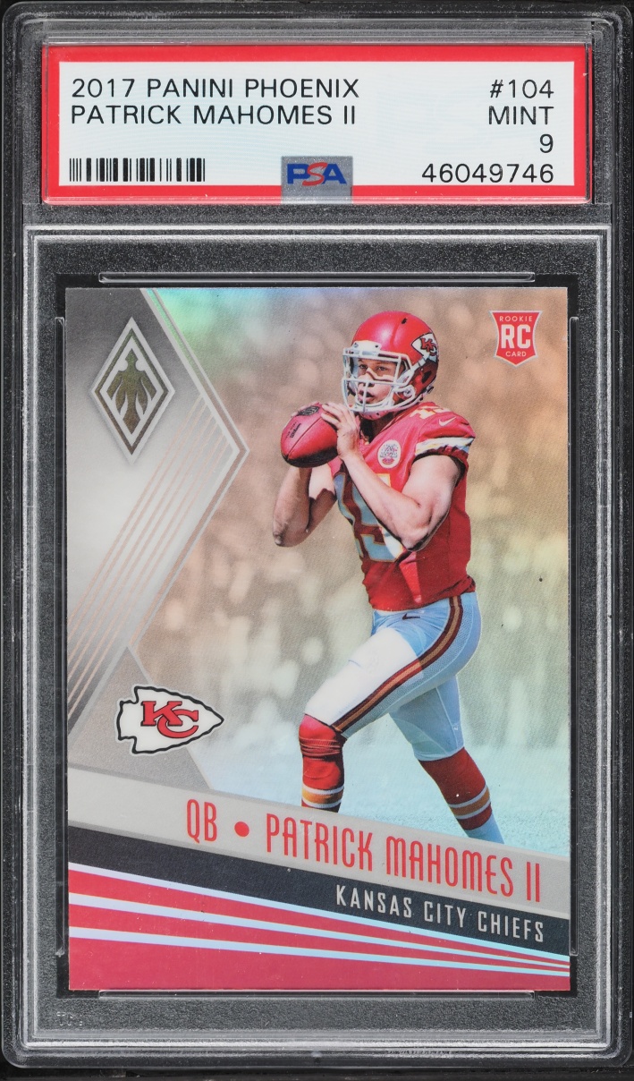 2017 Panini Phoenix Patrick Mahomes II ROOKIE #104 PSA 9 MINT