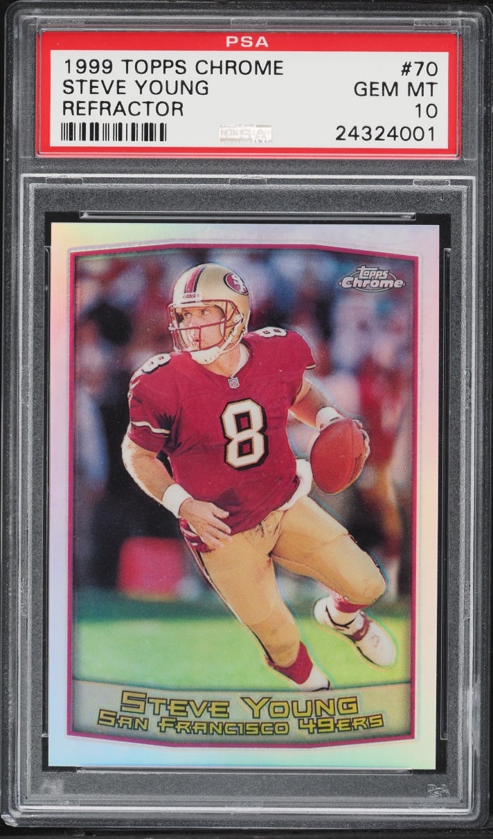 1999 Topps Chrome Refractor Steve Young #70 PSA 10 GEM MINT