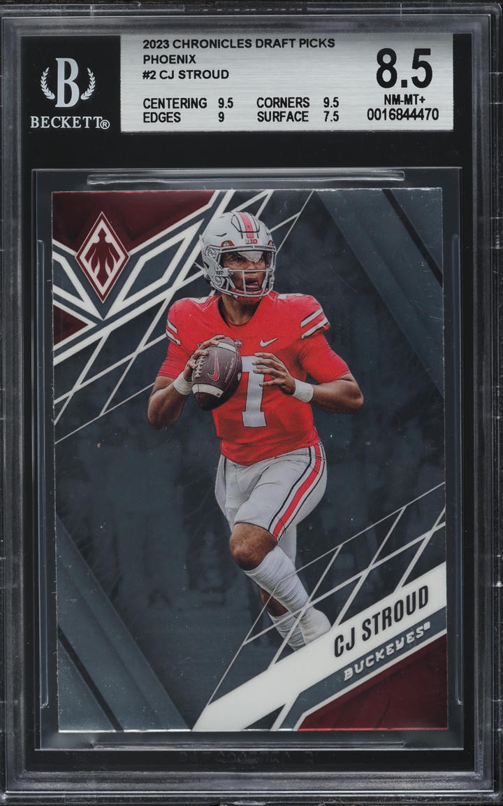 2023 Panini Chronicles Draft Picks Phoenix C.J. Stroud ROOKIE #2 BGS 8.5 NM-MT+