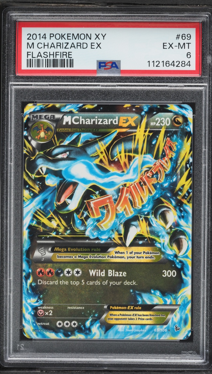 2014 Pokemon XY Flashfire M Charizard EX #69 PSA 6 EXMT