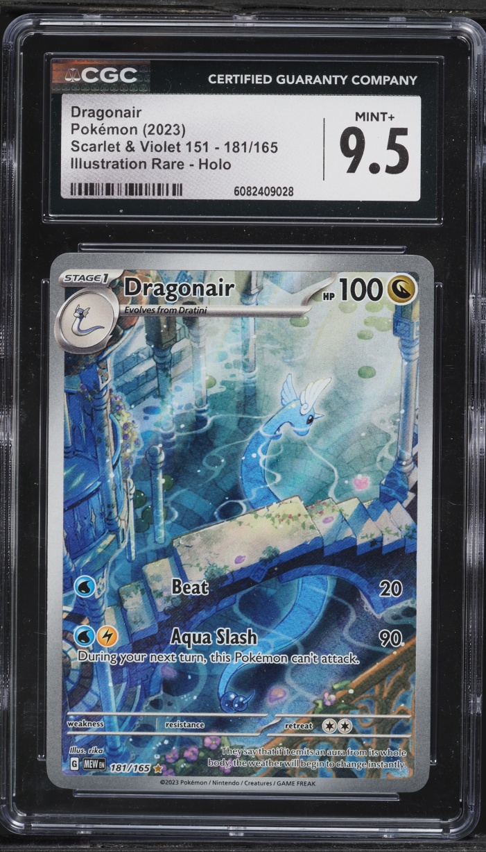 2023 Pokemon Scarlet & Violet 151 IR Dragonair #181 CGC 9.5 MINT+