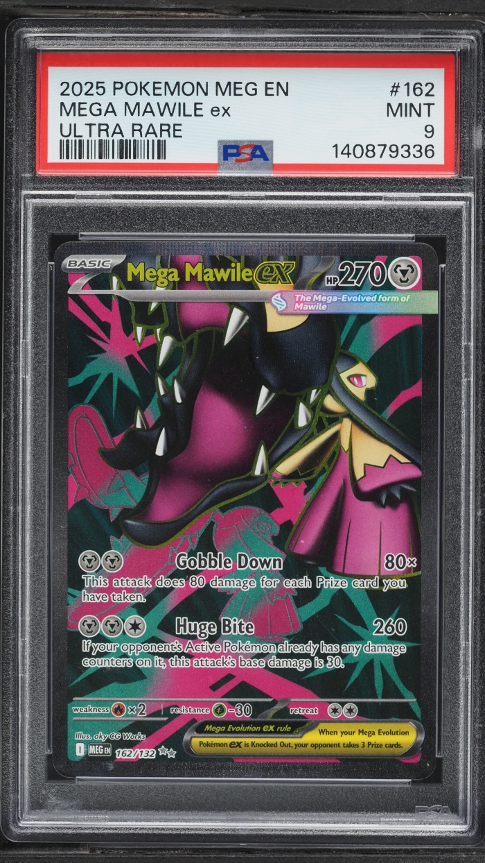 2025 Pokemon Mega Evolution Full Art Mega Mawile ex #162 PSA 9 MINT