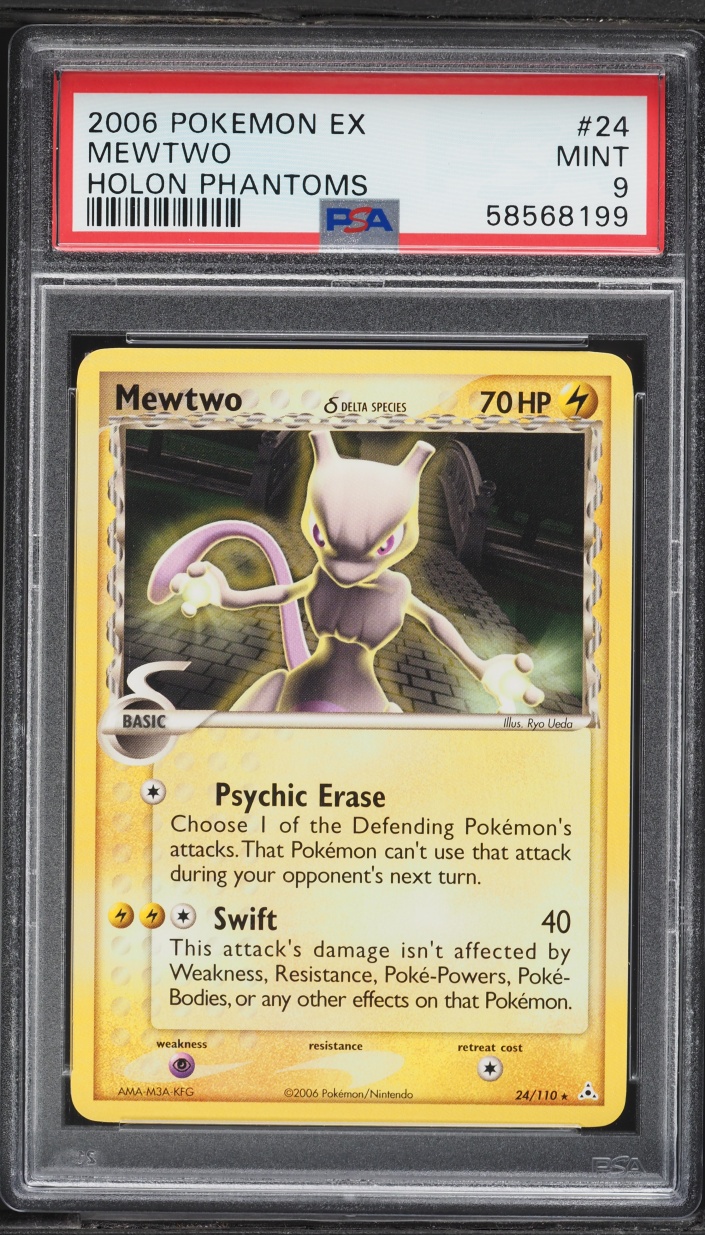 2006 Pokemon EX Holon Phantoms Mewtwo #24 PSA 9 MINT