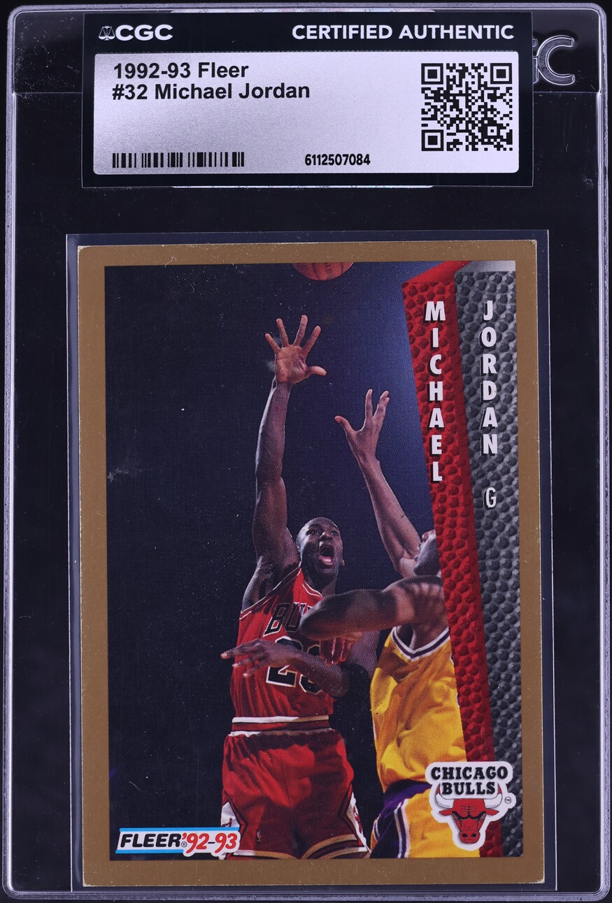 1992 Fleer Basketball Michael Jordan #32 CGC AUTH
