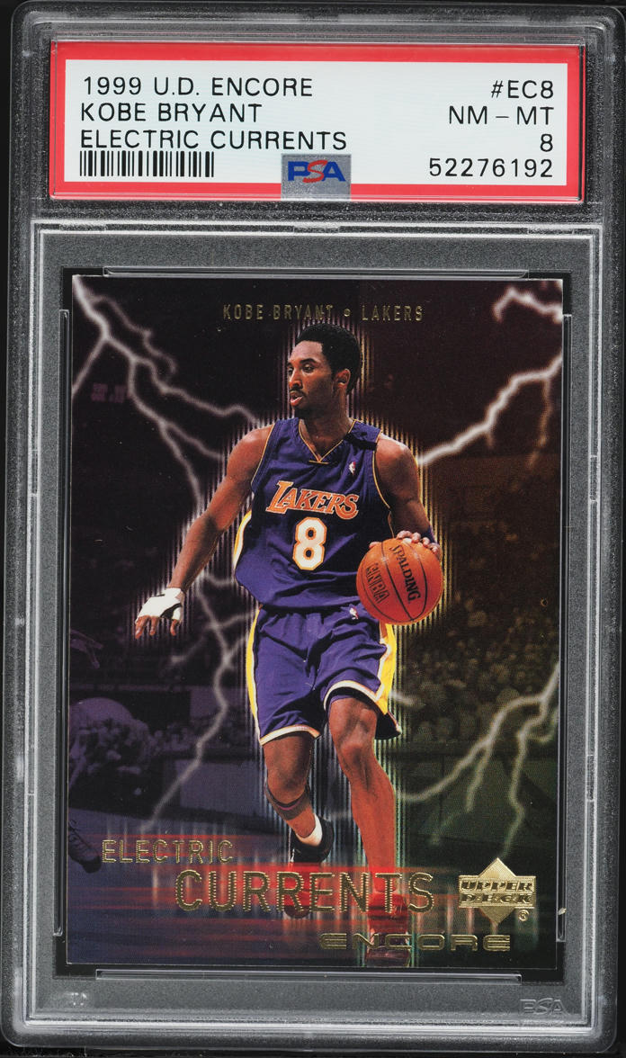 1999 Upper Deck Encore Electric Currents Kobe Bryant #EC8 PSA 8 NM-MT