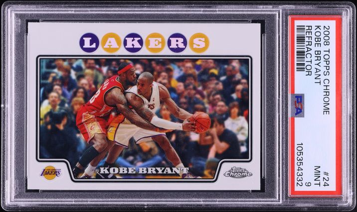 2008 Topps Basketball Kobe Bryant w/ LeBron James #24 PSA 9 MINT