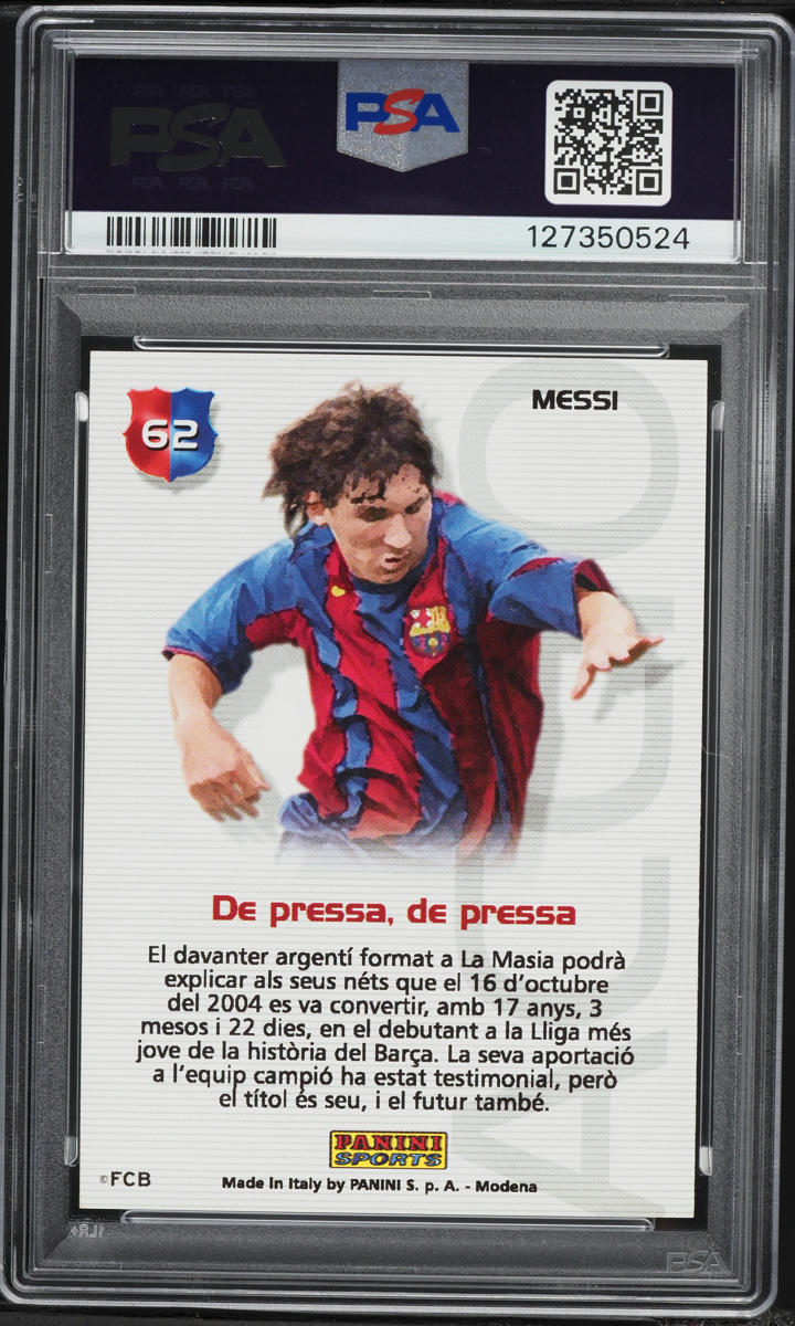 2004 Panini Sports Mega Cracks Barca Campio Lionel Messi ROOKIE