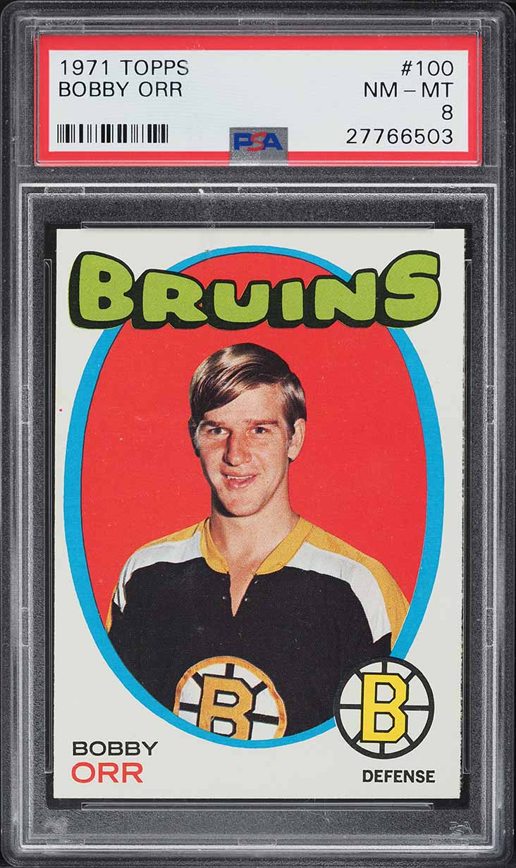 1971 Topps Hockey Bobby Orr #100 PSA 8 NM-MT