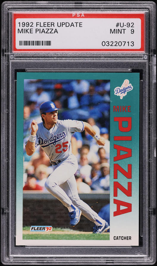1992 Bowman Mike Piazza ROOKIE #461 PSA 9 MINT on Fanatics Collect