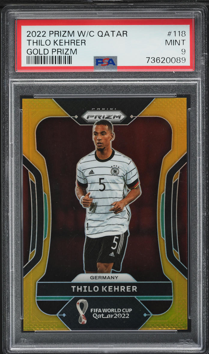 2022 Panini Prizm World Cup Qatar Gold Thilo Kehrer /10 #118 PSA 9 MINT
