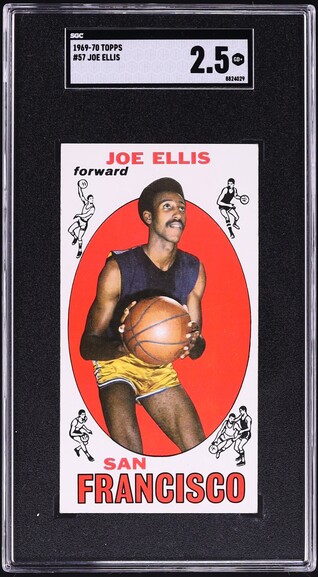 1969 Topps Basketball Joe Ellis #57 SGC 2.5 GD+