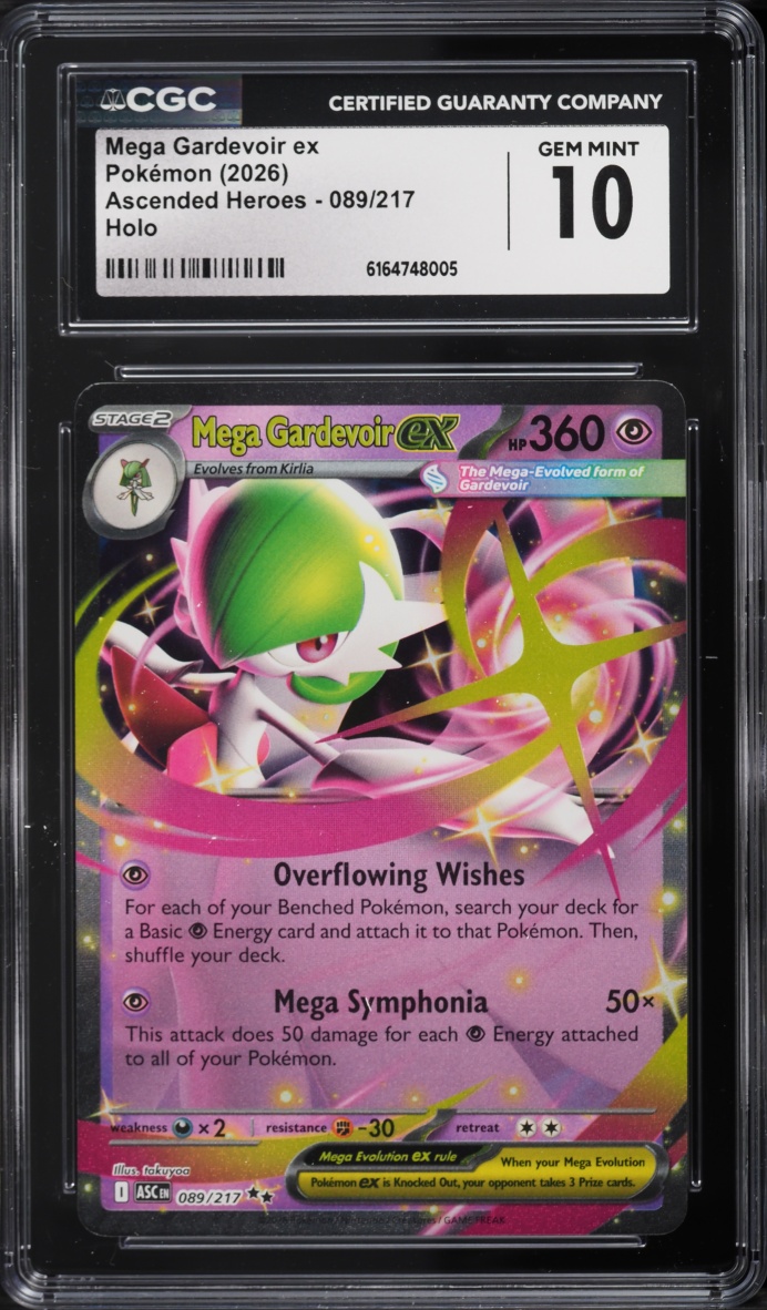 2026 Pokemon Mega Evolution Ascended Heroes Holo Mega Gardevoir EX #89 CGC 10 GEM MINT