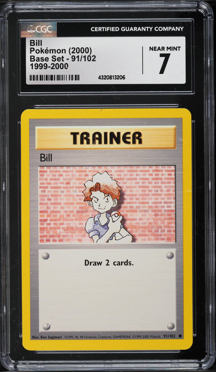1999-2000 Pokemon Base Set Bill #91 CGC 7 NRMT