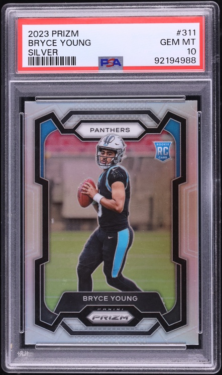 2023 Panini Prizm Silver Bryce Young ROOKIE #311 PSA 10 GEM MINT