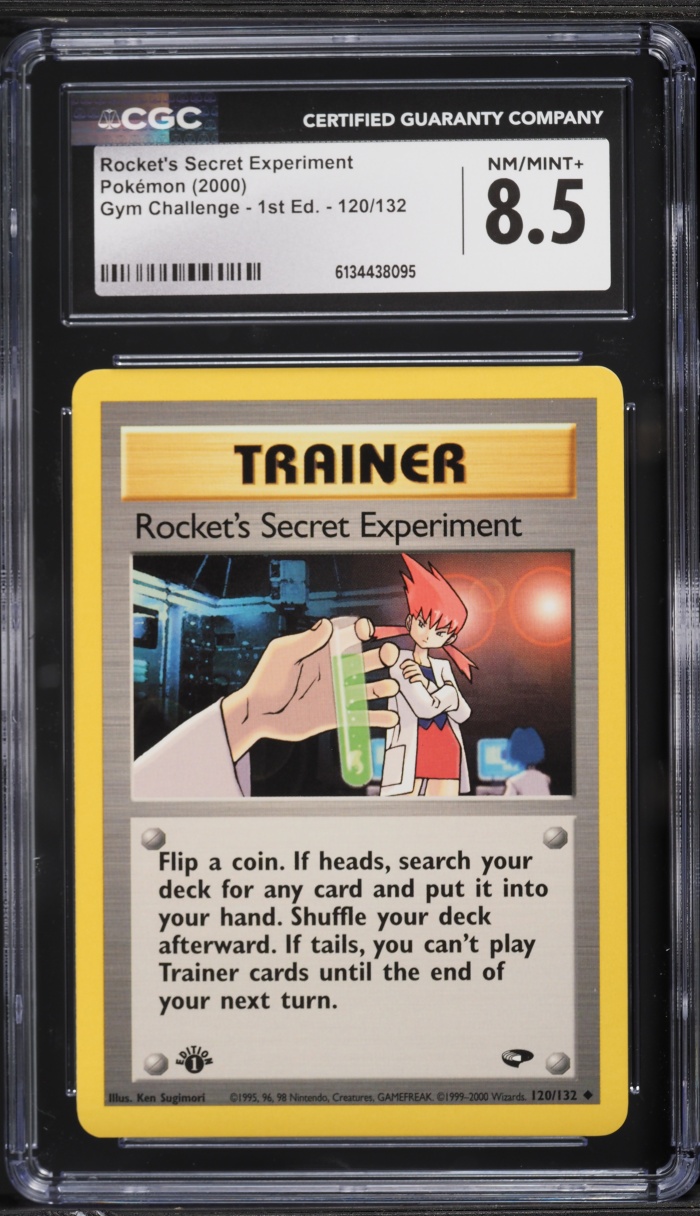 2000 Pokemon Gym Challenge 1st Edition Rocket's Secret Experiment #120 CGC 8.5 NM-MT+