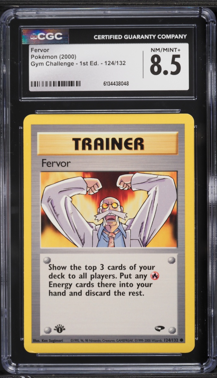2000 Pokemon Gym Challenge 1st Edition Fervor #124 CGC 8.5 NM-MT+