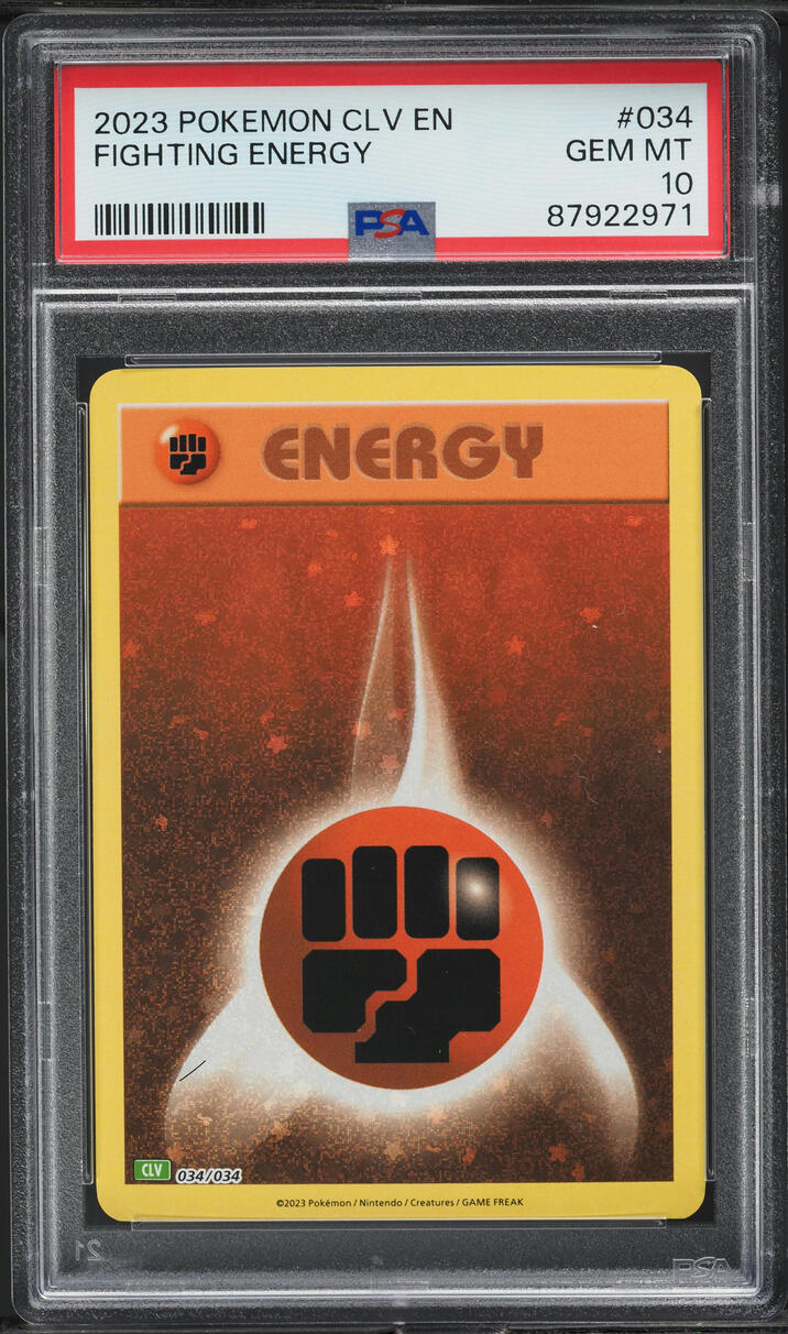 2023 Pokemon TCG Classic Collection Holo Fighting Energy #34 PSA 10 GEM MINT