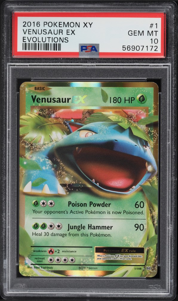 2016 Pokemon XY Evolutions Venusaur EX #1 PSA 10 GEM MINT